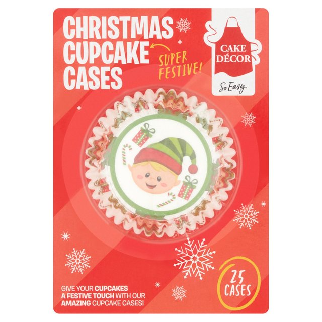 Cake Decor Christmas Cupcake Cases  25 per pack