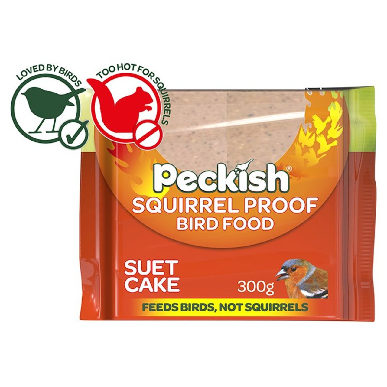 Peckish Squirrel Proof Suet Cake For Wild Birds