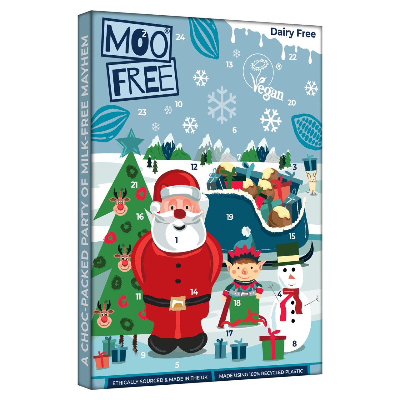 Moo Free White Advent Calendar 70g