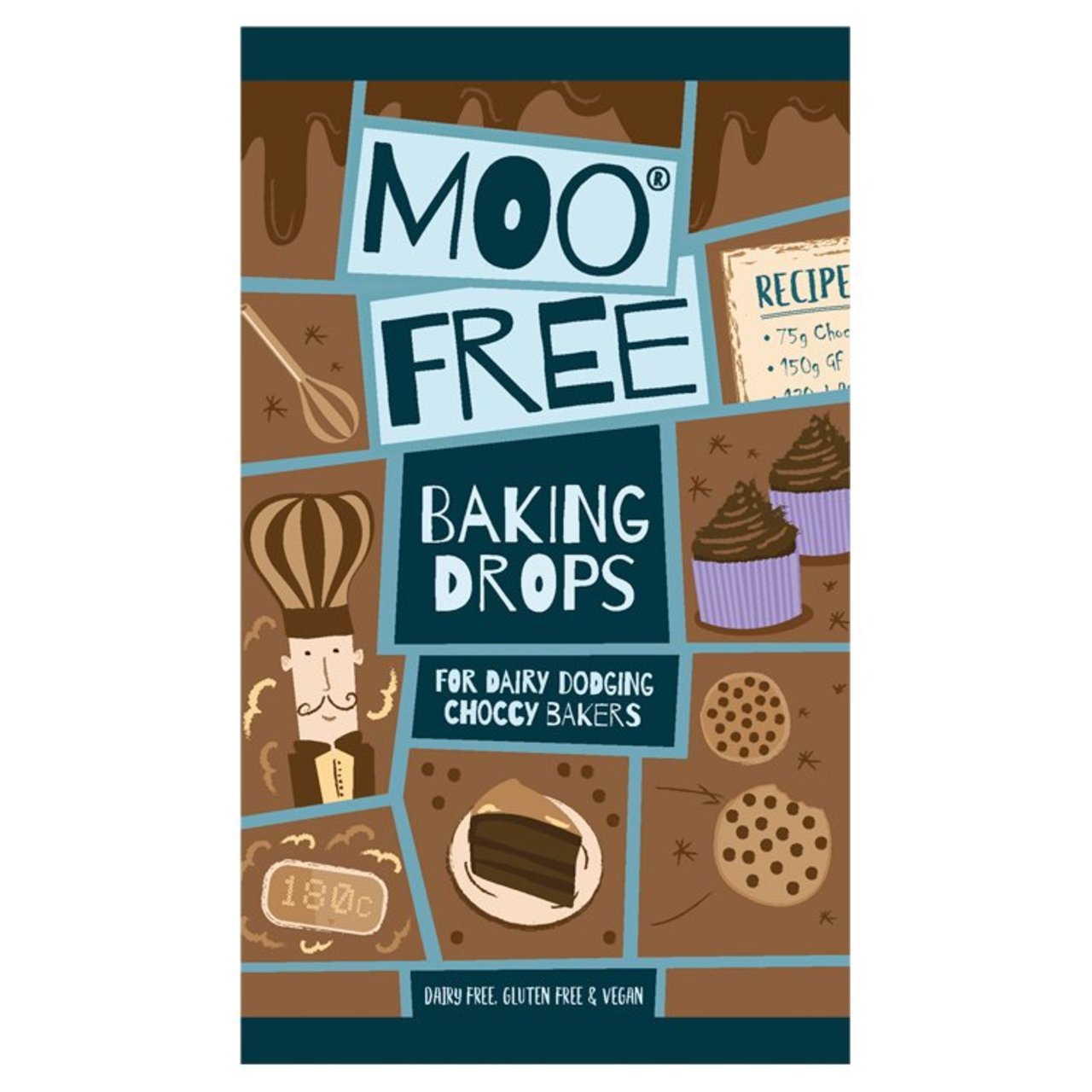 Moo Free 'Milk' Choccy Baking Drops