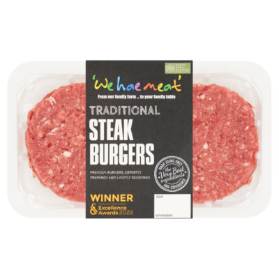 We Hae Meat Big Eat Quarter Pound Steak Burgers  227g