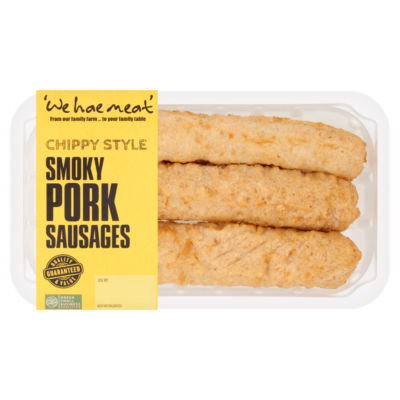 We Hae Meat Chippy Style Smoky Pork Sausages 300g