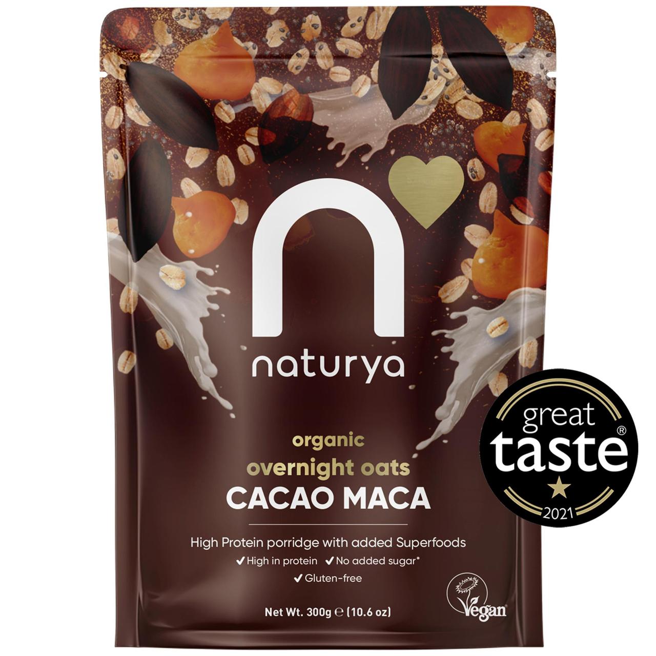 Naturya Organic Overnight Breakfast Oats Cacao Maca