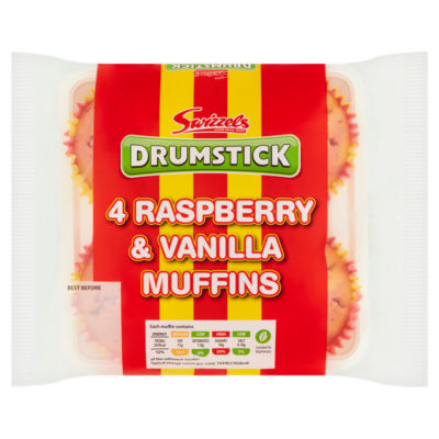 Swizzels Drumstick 4 Raspberry & Vanilla Muffins