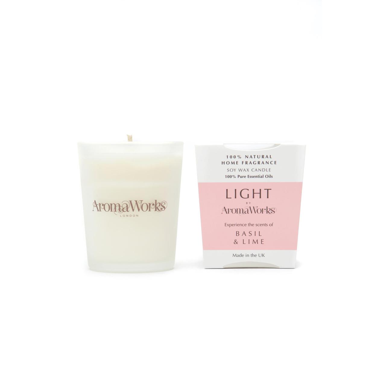 AromaWorks Candle Basil & Lime