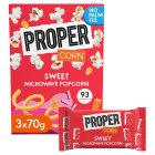 Propercorn Microwavable Sweet Popcorn 3x70g