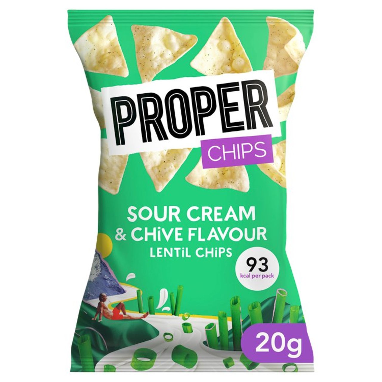 Properchips Sour Cream & Chive Lentil Chips