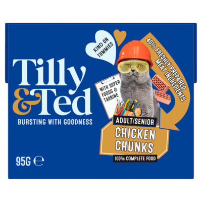 Tilly & Ted Adult/Senior Chicken Chunks 95g