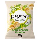 Popchips Sour Cream & Onion Crisps 23g