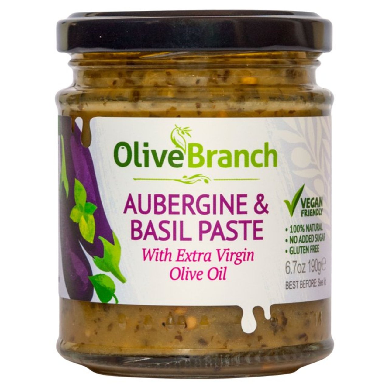 Olive Branch Aubergine & Basil Paste