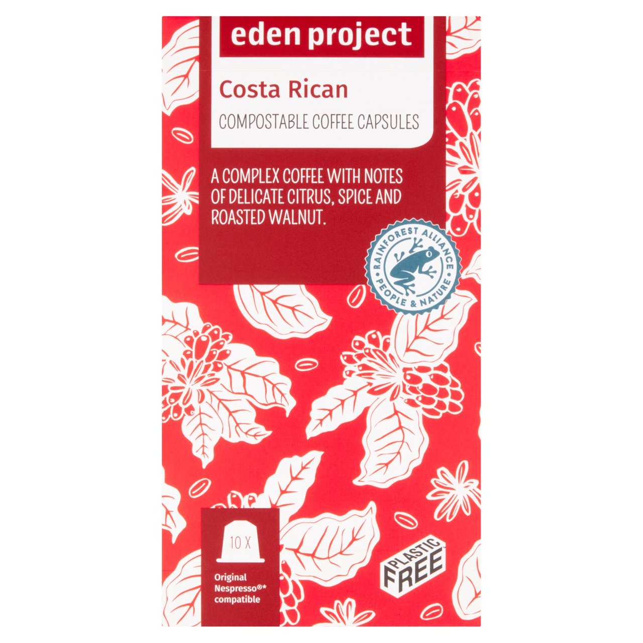 Eden Project Home compostable Nespresso capsules - Costa Rica