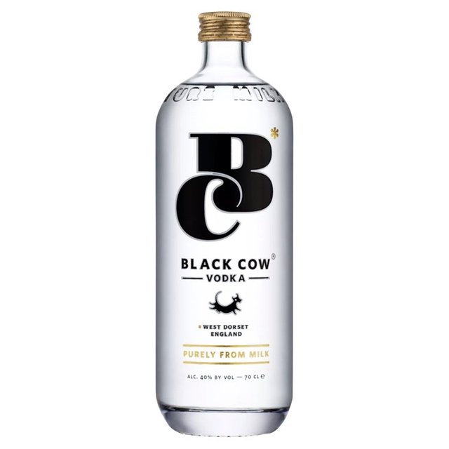 Black Cow Pure Milk Vodka The Gold Top (Abv 40%) 70cl