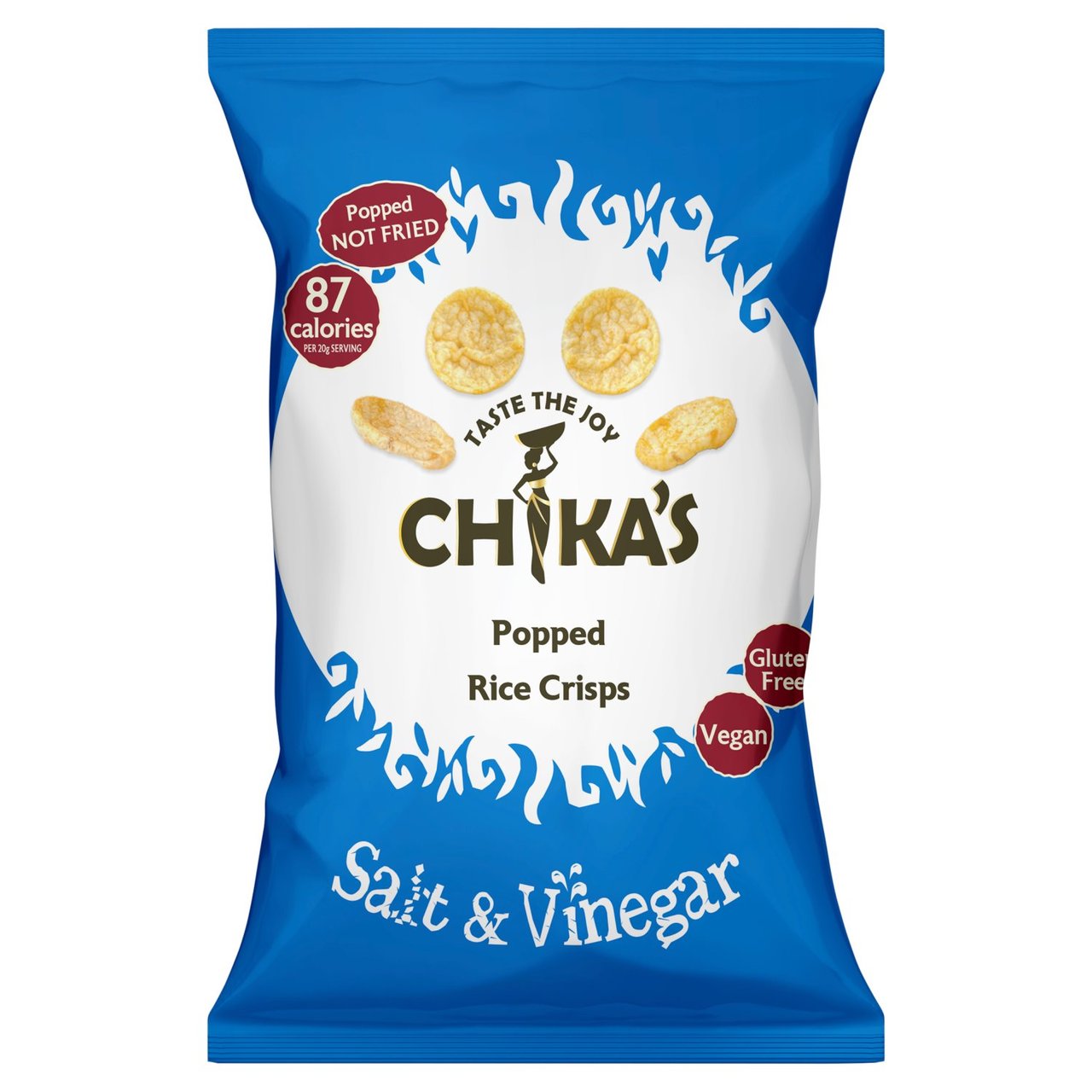 CHIKA'S Sea Salt and Vinegar Rice Crisps 80G