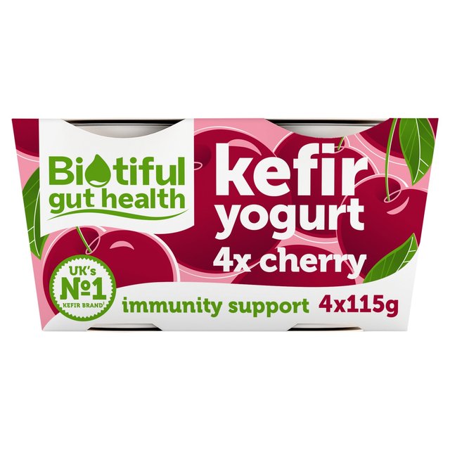 Biotiful Gut Health Kefir Yogurt Cherry 4 x 115g