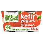 Biotiful Gut Health Peach Kefir Yogurt 4x115g