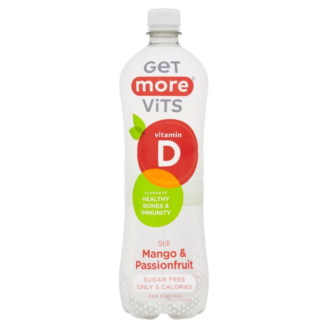 Get More Vits Vitamin D Still Mango & Passionfruit 1 Litre