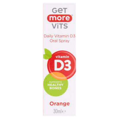 Get More Vits Daily Vitamin D3 Oral Spray Orange 30ml