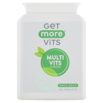 Get More Vits Multivits + Iron 90 Tablets