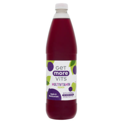 Get More Vits Multivitamin Squash Apple & Blackcurrant 1L