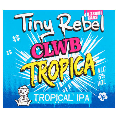 Tiny Rebel Clwb Tropica IPA Beer 4x330ml