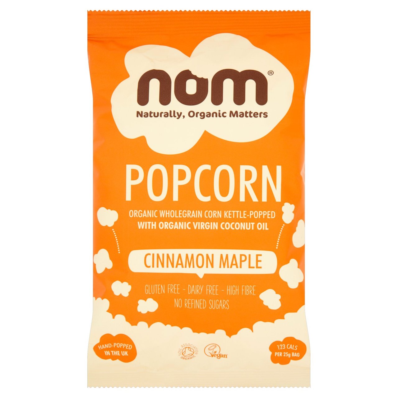 Nom Organic Cinnamon Maple Popcorn