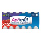 Actimel Strawberry & Blueberry Yogurt Drinks 12 x 100g