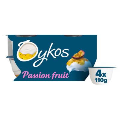 Oykos Passionfruit Luxury greek Style Yogurt 4x110g