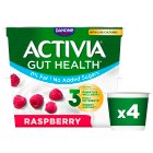 Activia Raspberry No Added Sugar Fat Free Yogurt 4x115g