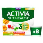 Activia Mango, Strawberry, Kiwi & Apricot Multipack Yogurt 8x115g