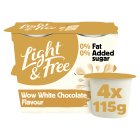 Light & Free White Chocolate Flavour Greek Style 0% Added Sugar Fat Free Yoghurt