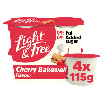 Light & Free Greek Style Yogurt Very Cherry Bakewell Flavour