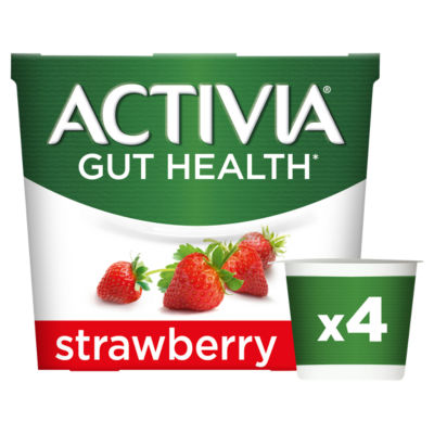 Activia Strawberry Yogurt 4 x 115g