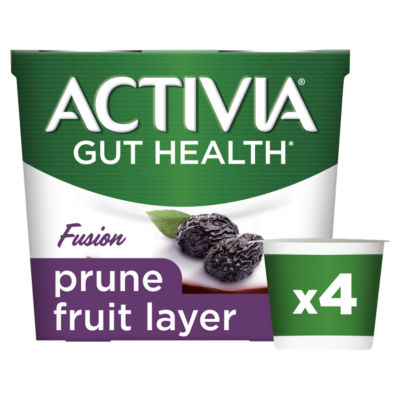 Activia Fusion Prune Yogurt 4 x 120g