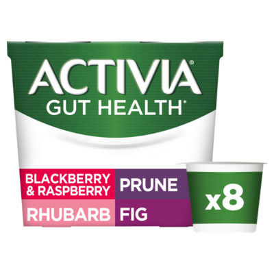 Activia Rhubarb, Prune, Fig, Blackberry & Strawberry Multipack Yoghurt