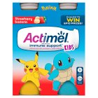 Actimel Kids Strawberry Banana Yoghurt Drink 4x100g