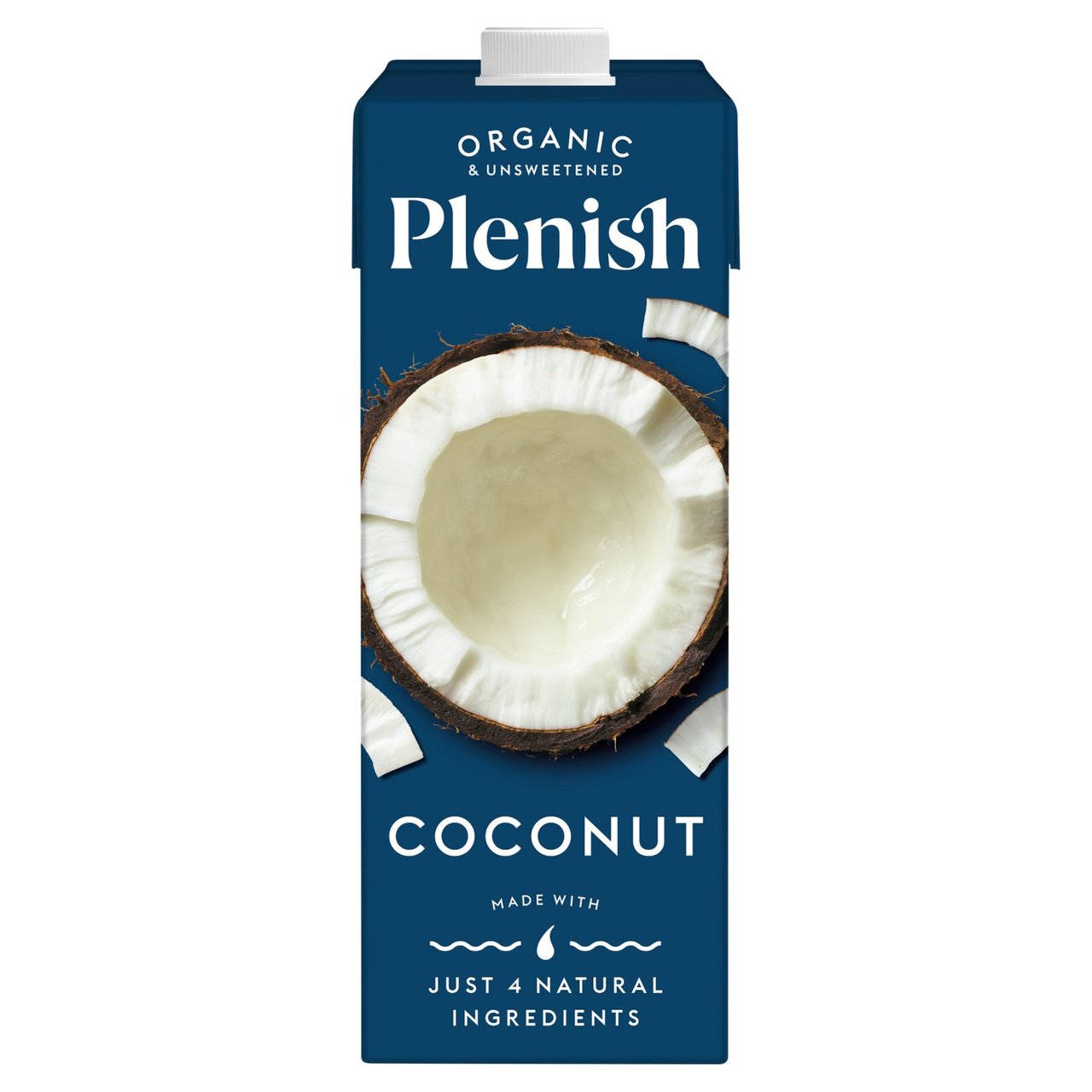 Plenish Organic Coconut Unsweetened Drink Long Life