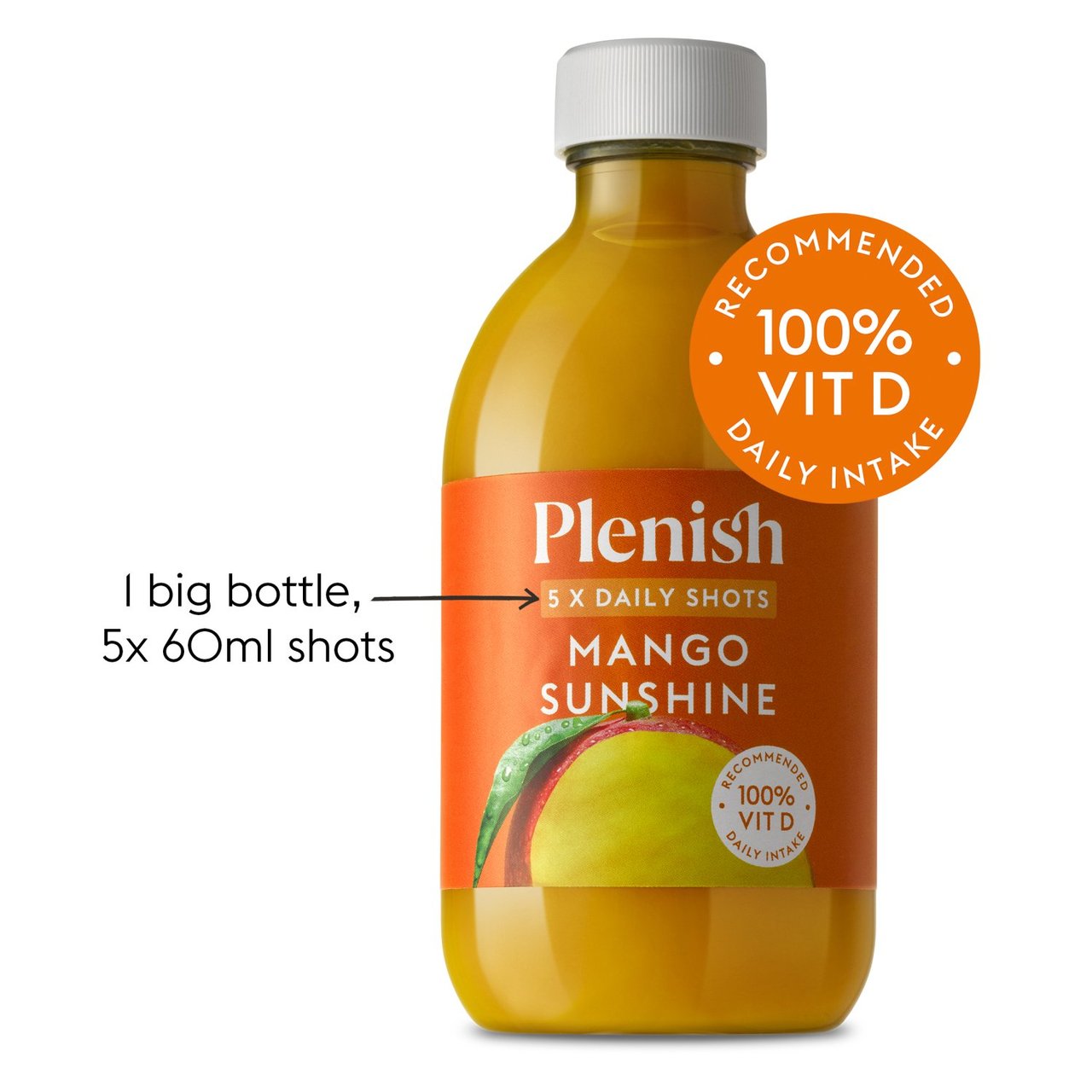 Plenish Mango Sunshine Dosing Bottle 5x Shots