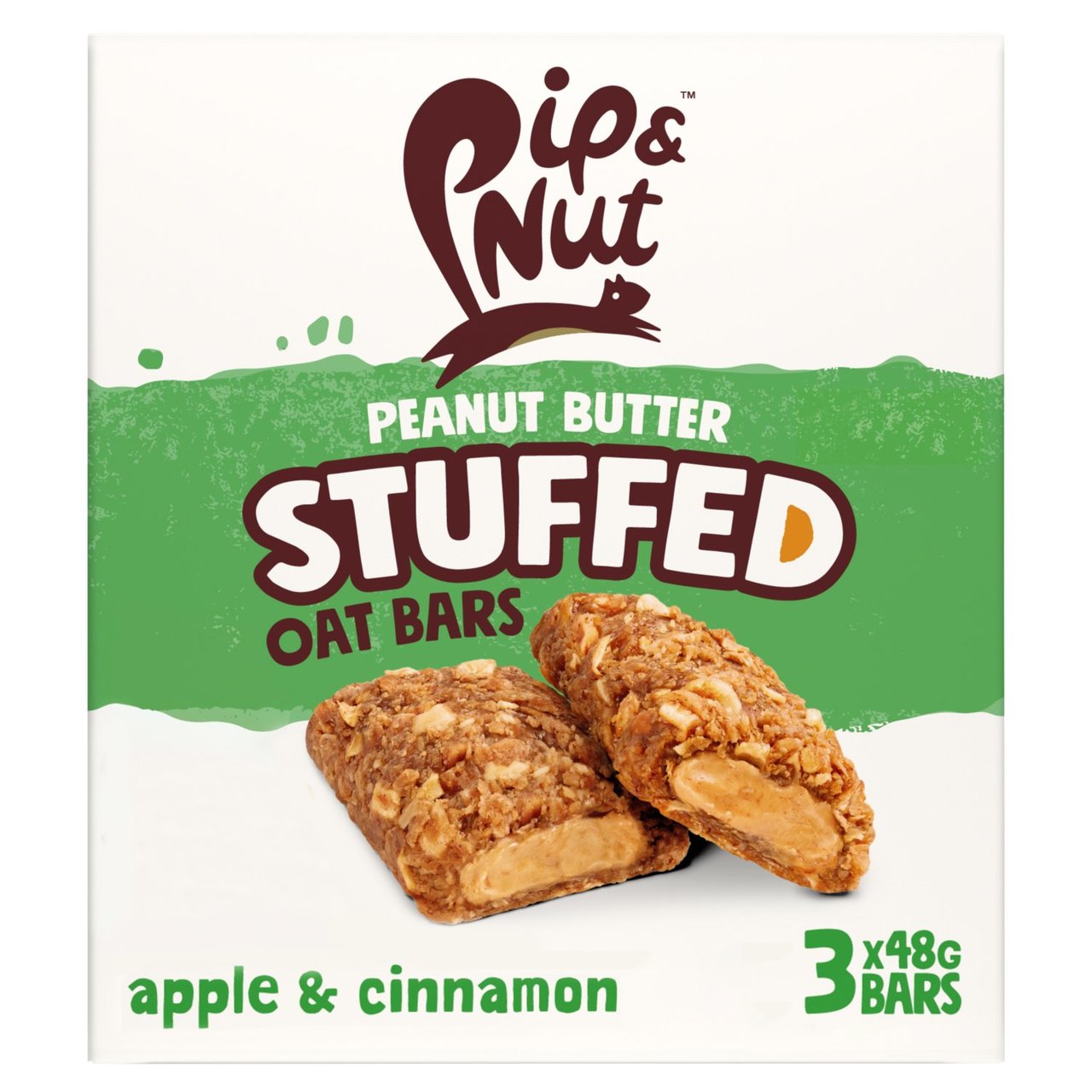 Pip & Nut Peanut Butter Stuffed Oat Bar Apple and Cinnamon