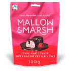 Mallow & Marsh Dark Chocolate Over Raspberry Mallows 100g