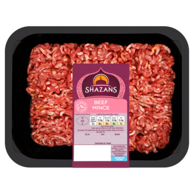 Shazans Halal Beef Mince (Typically Less Than 20% Fat)