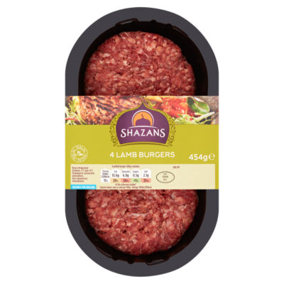 Shazans 4 Lamb Burgers