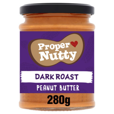 Proper Nutty Dark Roast Peanut Butter 280g