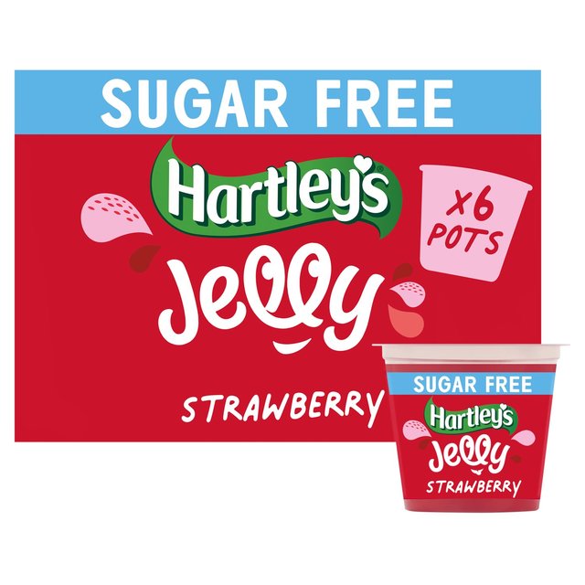 Hartleys No Added Sugar Strawberry Jelly 6 x 115g