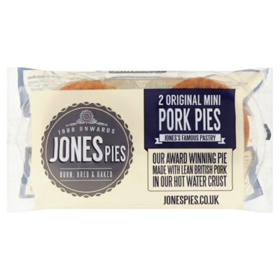 Jones Pies 2 Original Mini Pork Pies