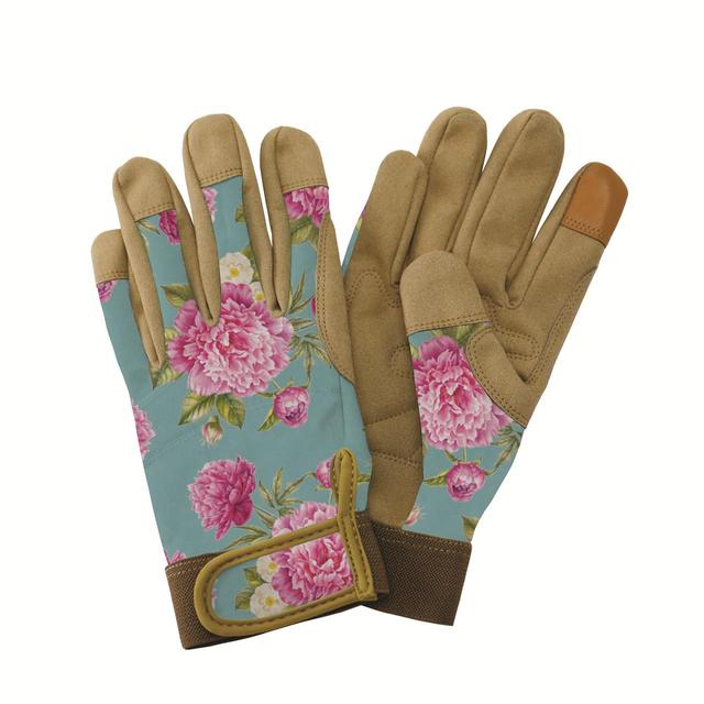 Ks Comfort Ladies Peony Aqua SM Gardening Gloves  