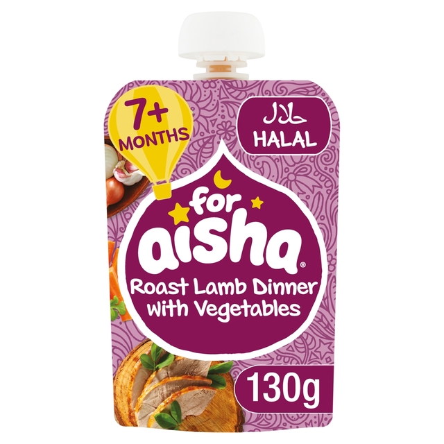 For Aisha Roast Lamb Dinner with Vegetables Baby Pouch 7m+  130g