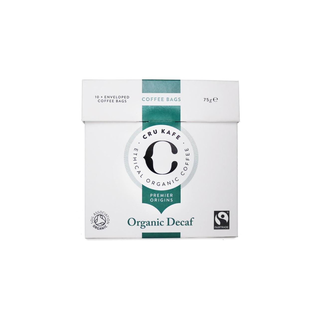 CRU Kafe Organic Fairtrade Decaf Coffee Bags