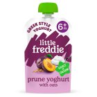 Little Freddie Prune Greek Style Yoghurt with Oats Organic Pouch, 6 mths+