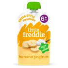 Little Freddie Banana Greek Yoghurt Organic Pouch, 6 mths+