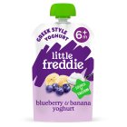 Little Freddie Blueberry & Banana with Greek Yoghurt Organic Pouch, 6 mths+